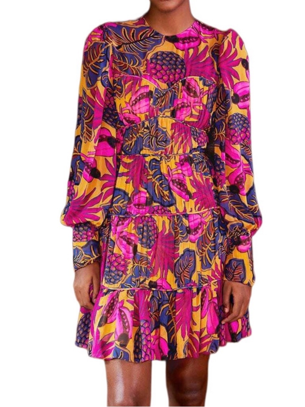 Farm Rio L/S Mini Dress - Picture 1 of 8